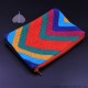 Cotton Crochet Multi Colour Women's Wallet With Zipper Cotton Crochet Multi Colour Women's Wallet With Zipper