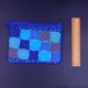 Knitted Cotton Wallet with Multi Color Blue Cyan Gray and Navy Blue Knitted Cotton Wallet with Multi Color Blue Cyan Gray and Navy Blue