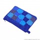 Knitted Cotton Wallet with Multi Color Blue Cyan Gray and Navy Blue Knitted Cotton Wallet with Multi Color Blue Cyan Gray and Navy Blue