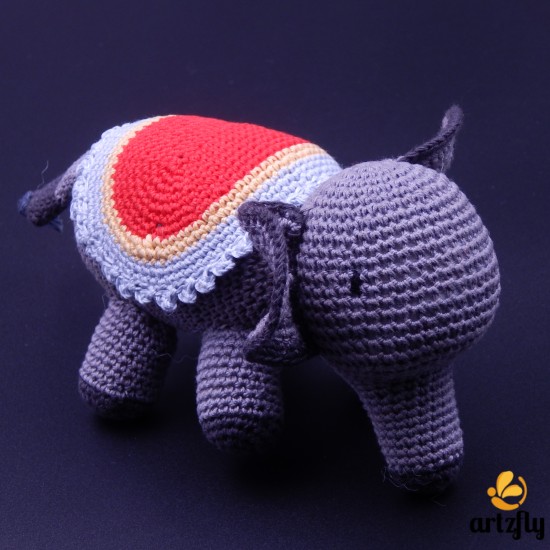 Elephant Crochet Cotton Soft Toy