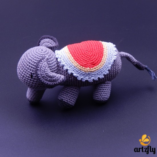 Elephant Crochet Cotton Soft Toy