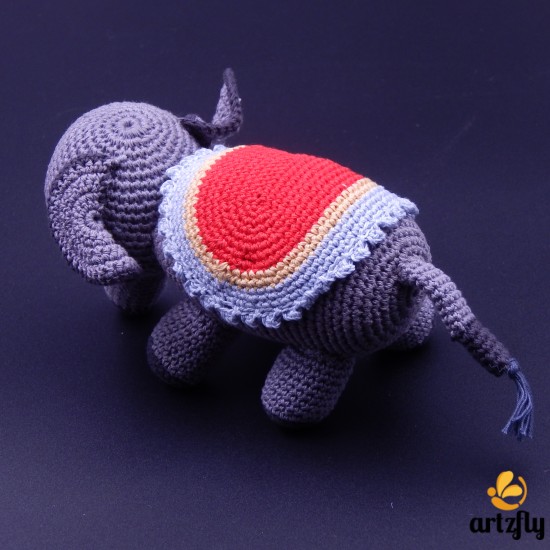 Elephant Crochet Cotton Soft Toy
