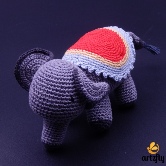Elephant Crochet Cotton Soft Toy