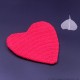 Red Cotton Crochet Heart Shape Wallet With Zipper Red Cotton Crochet Heart Shape Wallet With Zipper