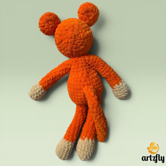 Monkey Punch Plush Toy Orange
