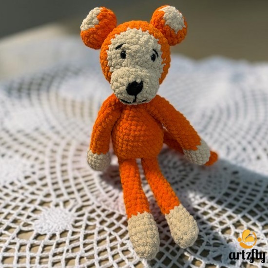 Monkey Punch Plush Toy Orange