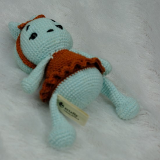 Handmade Sky Blue Rabbit Soft Toy Handmade Sky Blue Rabbit Soft Toy