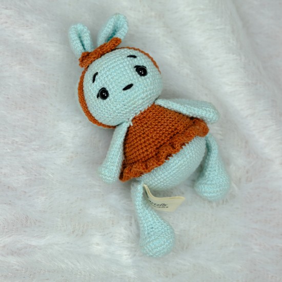 Handmade Sky Blue Rabbit Soft Toy Handmade Sky Blue Rabbit Soft Toy