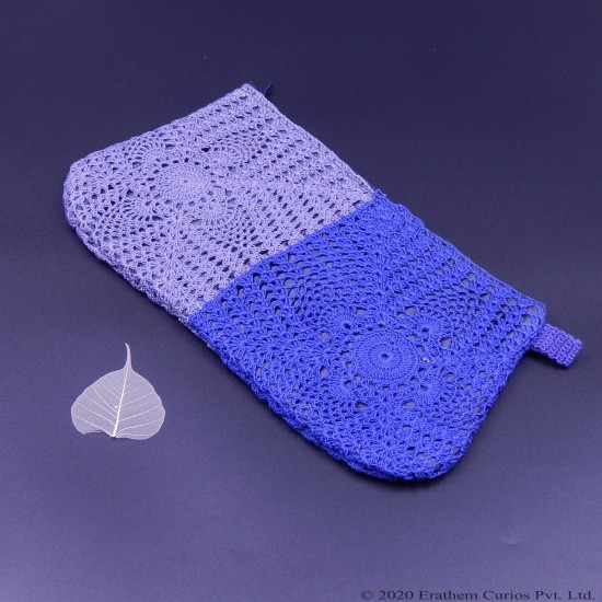 Double Colour Crochet Cotton Wallet or Hand purse