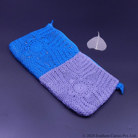 Double Colour Crochet Cotton Wallet or Hand purse