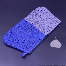 Double Colour Crochet Cotton Wallet or Hand purse  Double Colour Crochet Cotton Wallet or Hand purse