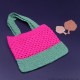 Cotton Crochet Mini Bag For Girls