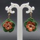 Crochet Cotton Lightweight Floral Drop Earring