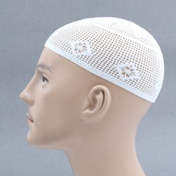 Hand Knitted Muslim Kufi Namaz Cotton Topi / Islamic Cap / Men's Koofi Hat Hand Knitted Muslim Kufi Namaz Cotton Topi / Islamic Cap / Men's Koofi Hat