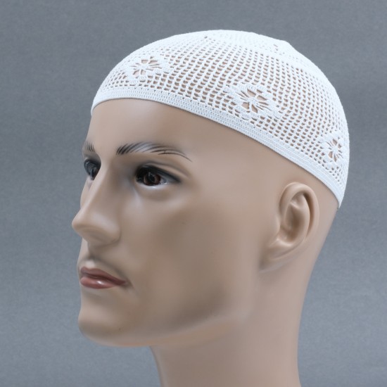 NDA Turban Imama Pagri Safa Cap With Long Tail - Cotton Islamic Kufi Topi For Men, Ramadan & Eid (Size 61cm/24inch)