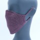 Purple Reusable Crochet Cotton Face Mask With Lining