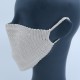 Ivory Reusable Cotton Crochet Face Mask With Lining