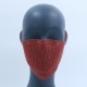 Brown Reusable Crochet Cotton Face Mask With Lining