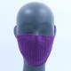 Purple Reusable Cotton Crochet Face Mask With Lining