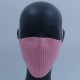 Pink Reusable Crochet Cotton Face Mask With Lining