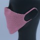 Pink Reusable Crochet Cotton Face Mask With Lining
