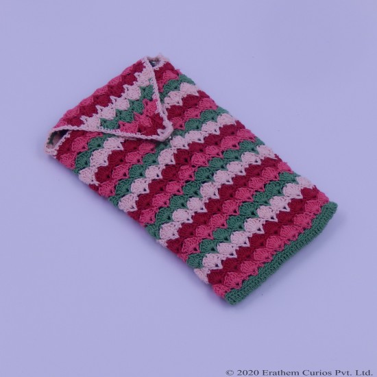 Crochet Cotton Thread Mobile Pouch or Coin purse