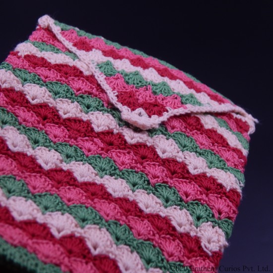 Crochet Cotton Thread Mobile Pouch or Coin purse