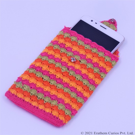 Crochet Mobile Phone Pouch or Coin purse