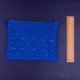 Crochet Cotton Blue Wallet With Zipper