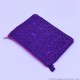 Crochet Cotton Violet Wallet With Zipper and Silk Lining