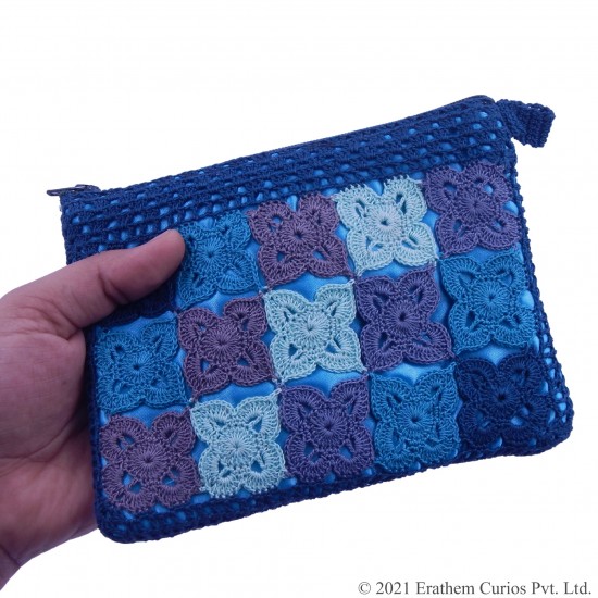 Crochet Cotton Wallets with Zipper