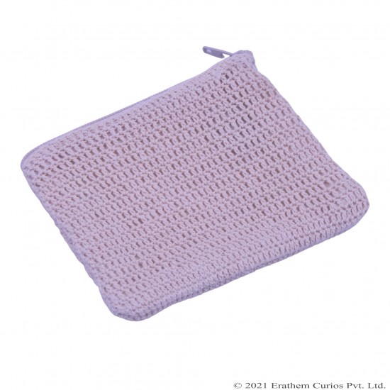 Mini Crochet Cotton Wallet With Zipper