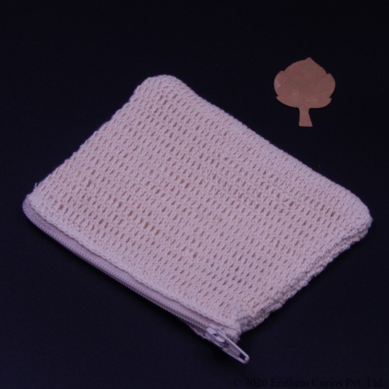 Mini Crochet Cotton Wallet With Zipper