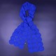 Crochet Blue Cotton Scarf/Stole
