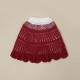 Maroon Color Cotton Crochet Skirt