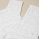 Cotton Crochet Sleeveless White 19 Inches Frock