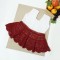Maroon Crochet Cotton Cap Frock
