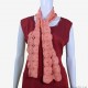 Coral Crochet Cotton Scarf/Stole