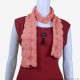 Coral Crochet Cotton Scarf/Stole