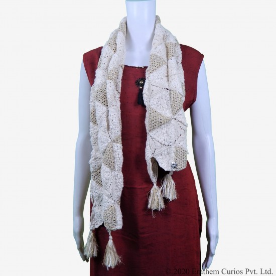 Crochet Cotton Stole/Shawl/Scarf