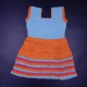 Premium Cotton Crochet Sleeveless Frock Dress For Kids