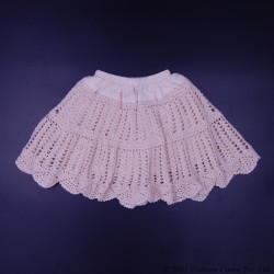 Ivory Crochet Cotton Skirt For Kids Ivory Crochet Cotton Skirt For Kids