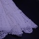 White Cotton Crochet Skirt 16 Inches For Kids