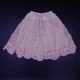 Ivory Crochet Cotton Skirt 16 Inches For Kids