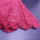 Maroon Crochet Cotton Cap Frock