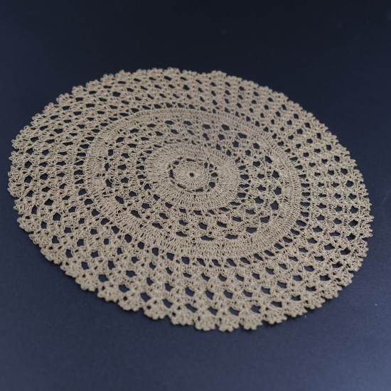 Crocheted Round Table mat 8 Inches