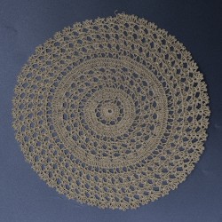 Green Crochet Round Doily/Table Mat 8 Inches