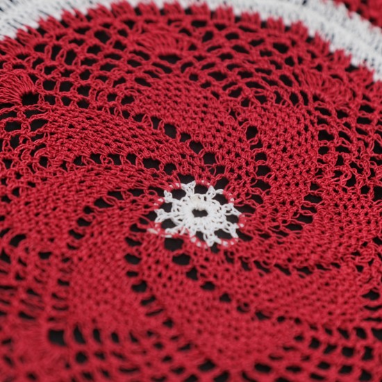 Crocheted Round Table mat 10 Inches