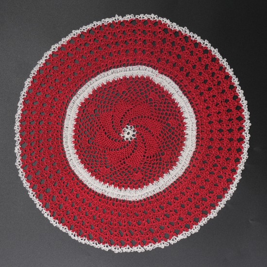 Crocheted Round Table mat 10 Inches