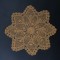 Yellow Crochet Star Doily/Table Mat 8 Inches